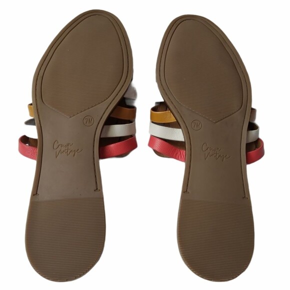 NWOT Crown Vintage Leather Mules Sandals - Picture 5 of 8